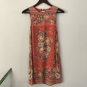 Ecoté Open Back Floral Dress